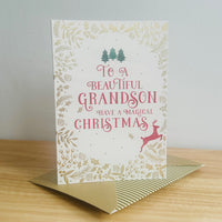 Merry Christmas Grandson YUL06