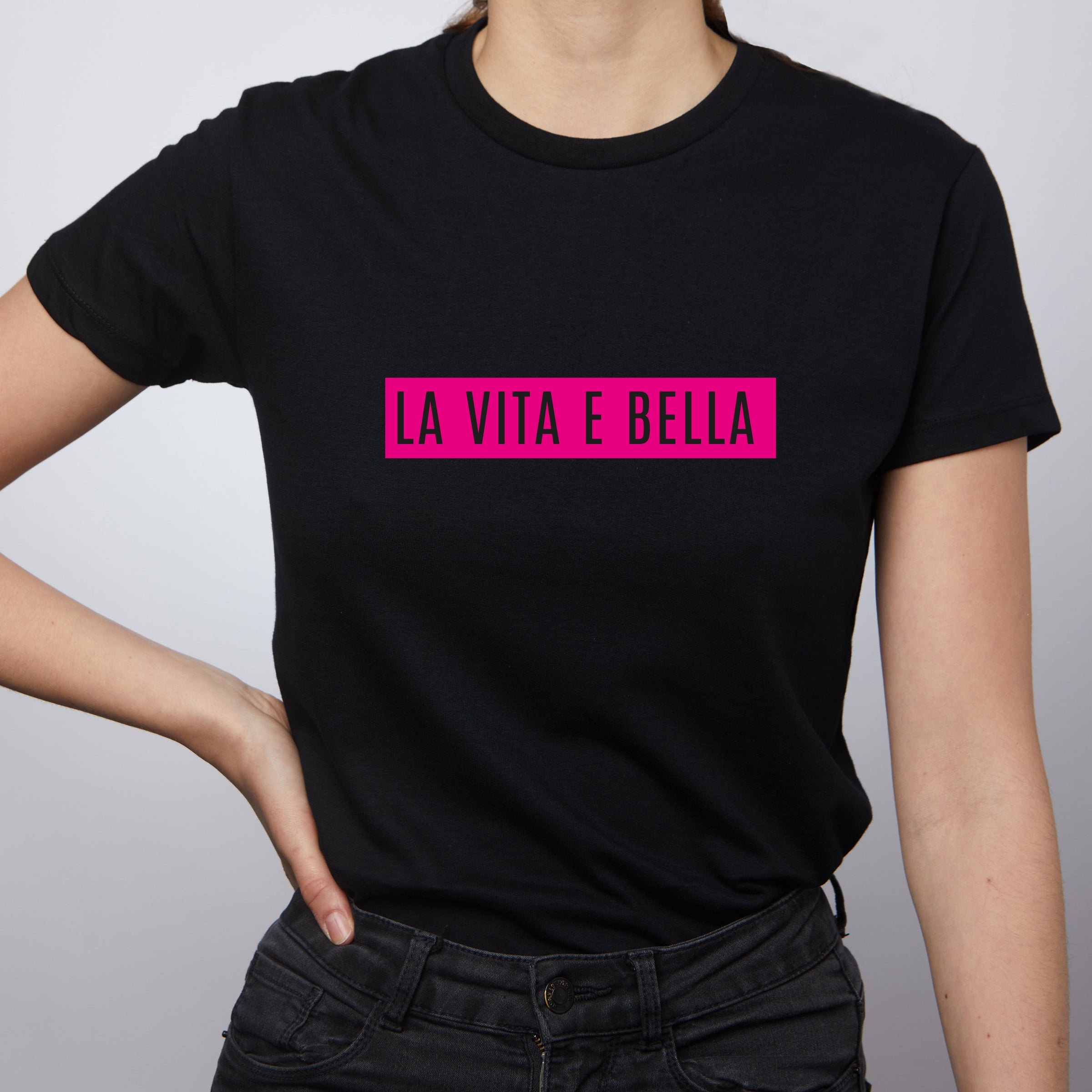 La Vita e Bella T-Shirt - Black