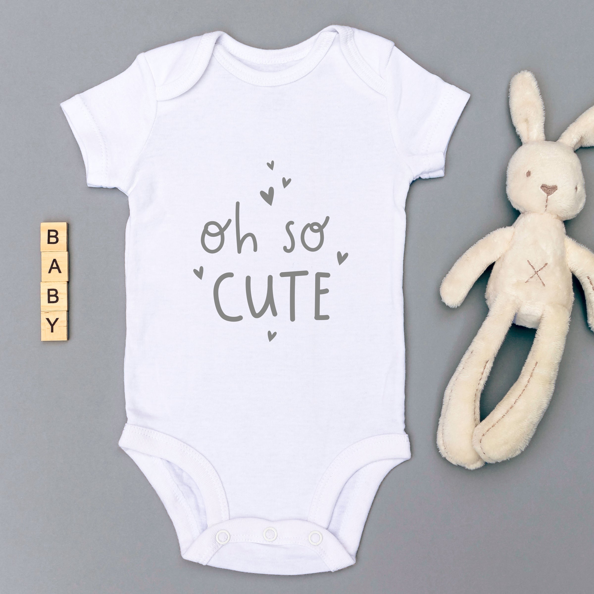 Oh So Cute Babygrow - White