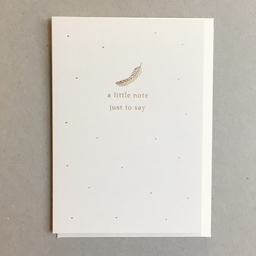 A Little Note Just To Say SPA14