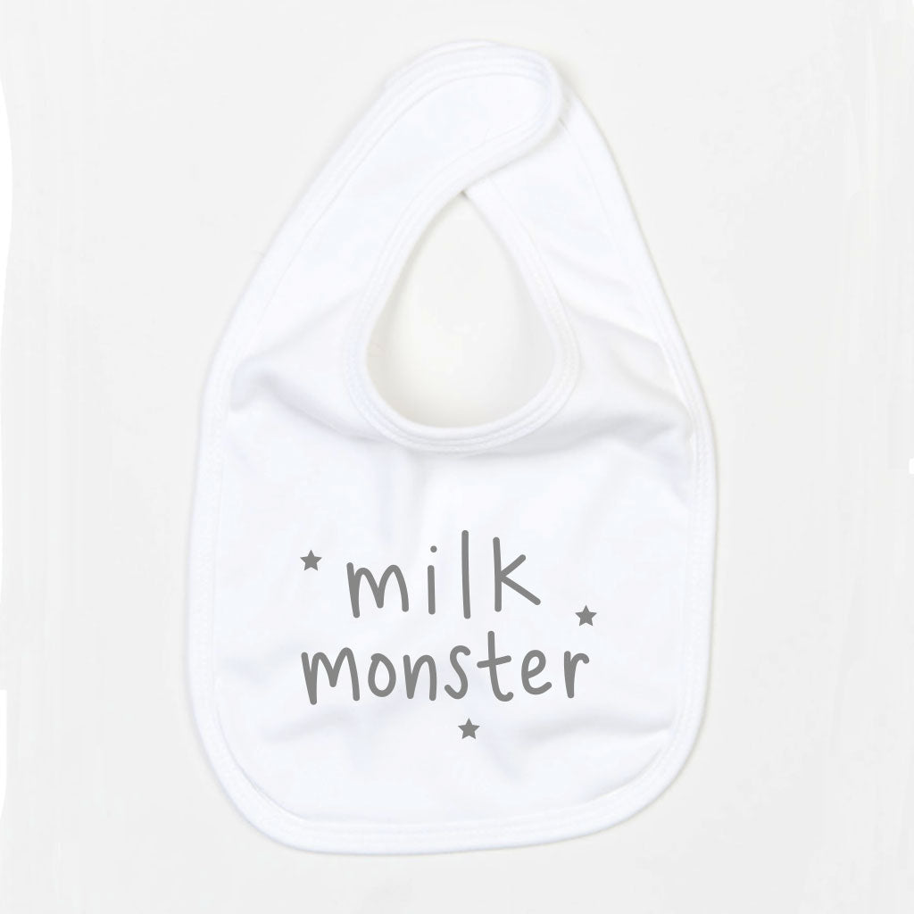 Milk Monster Bib - White