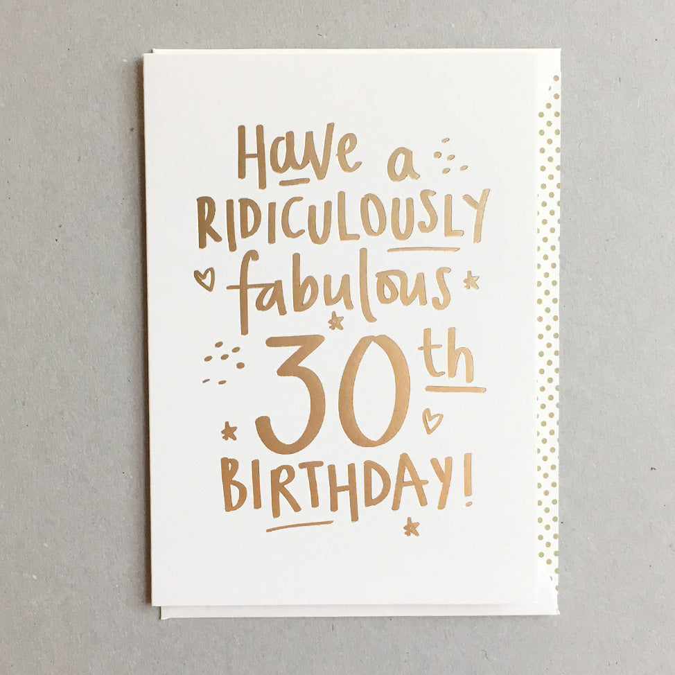 Fabulous 30th Birthday BS30