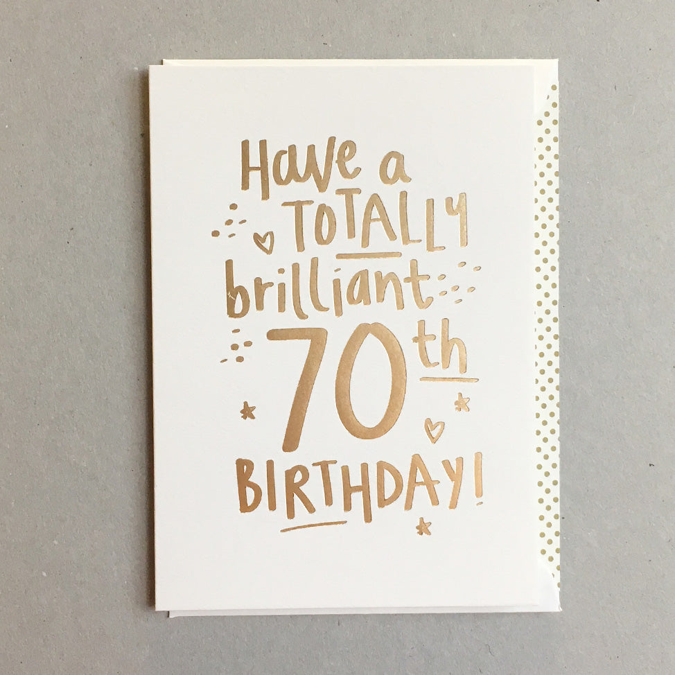 Brilliant 70th Birthday BS70