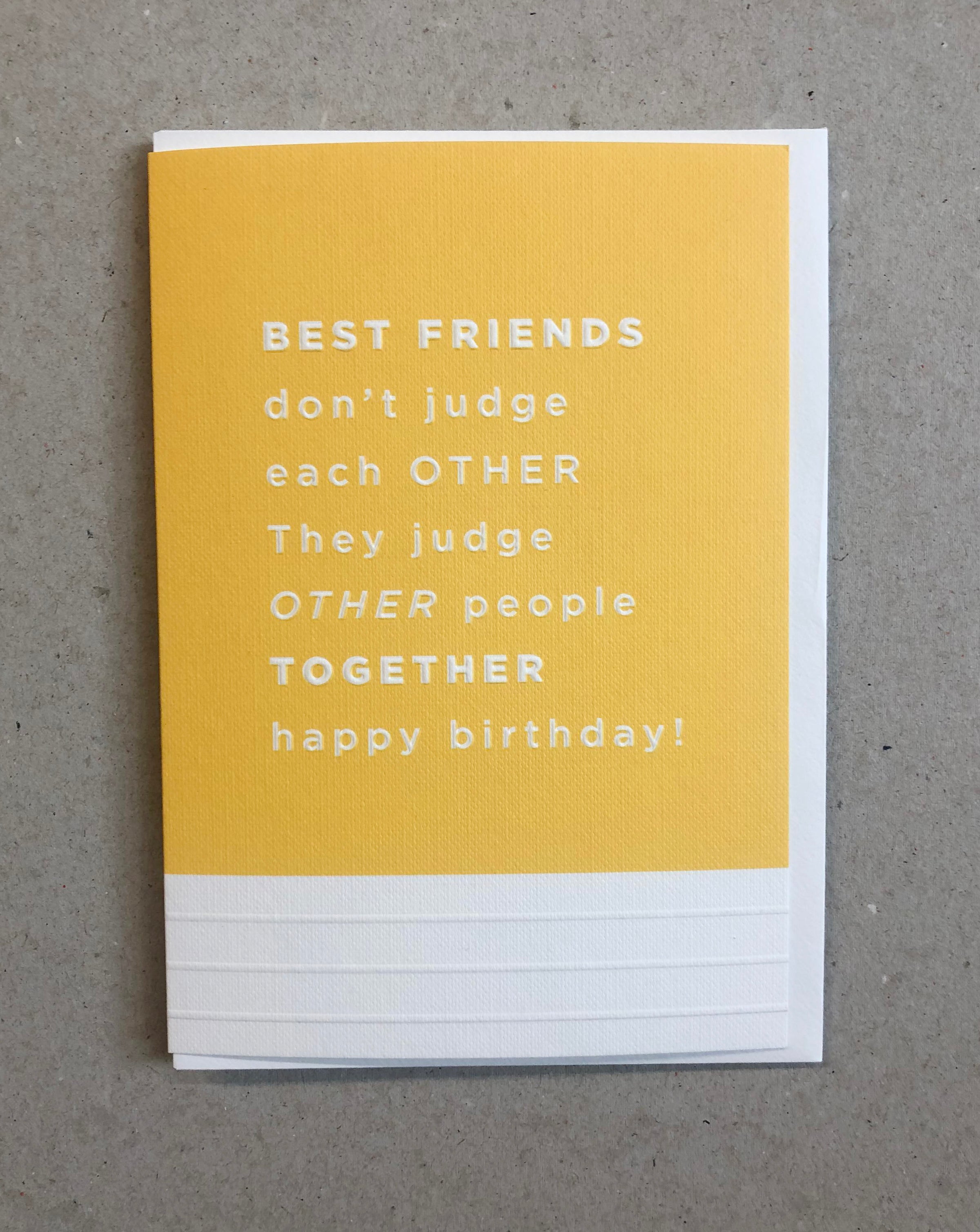 Happy Birthday - Best Friends Don't Judge FRE15