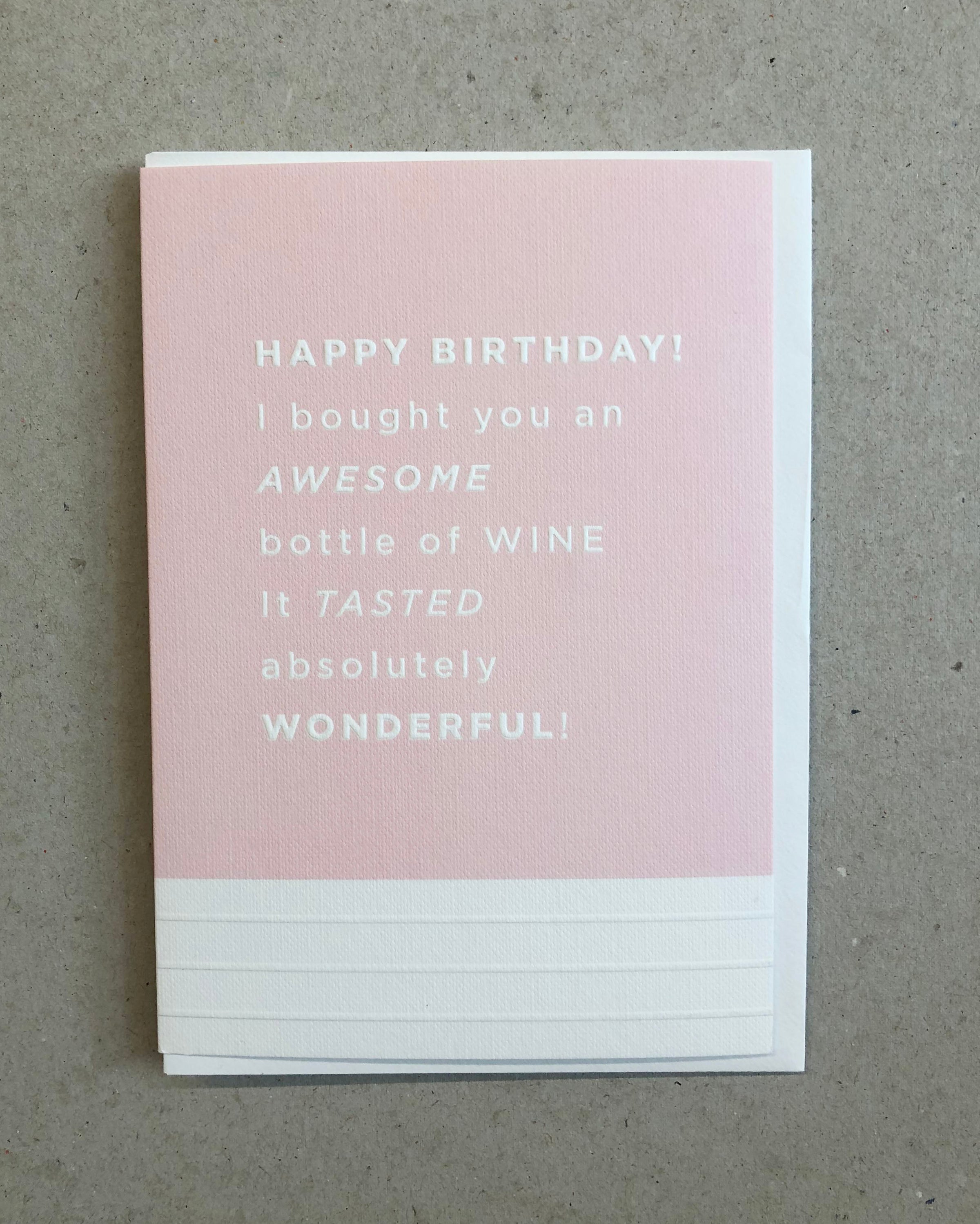 Happy Birthday - Wine FRE12