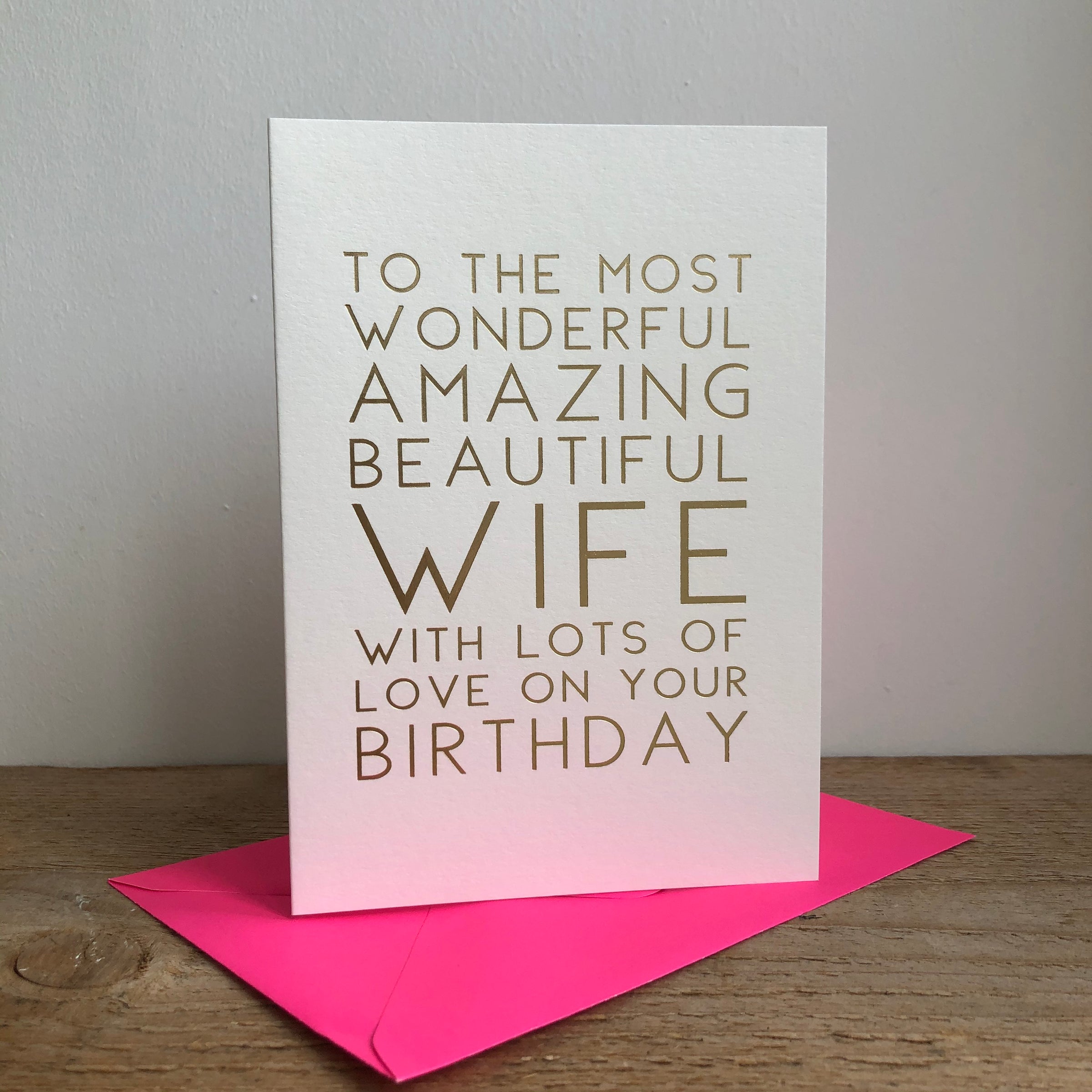 Wonderful Amazing Wife Birthday MAY10