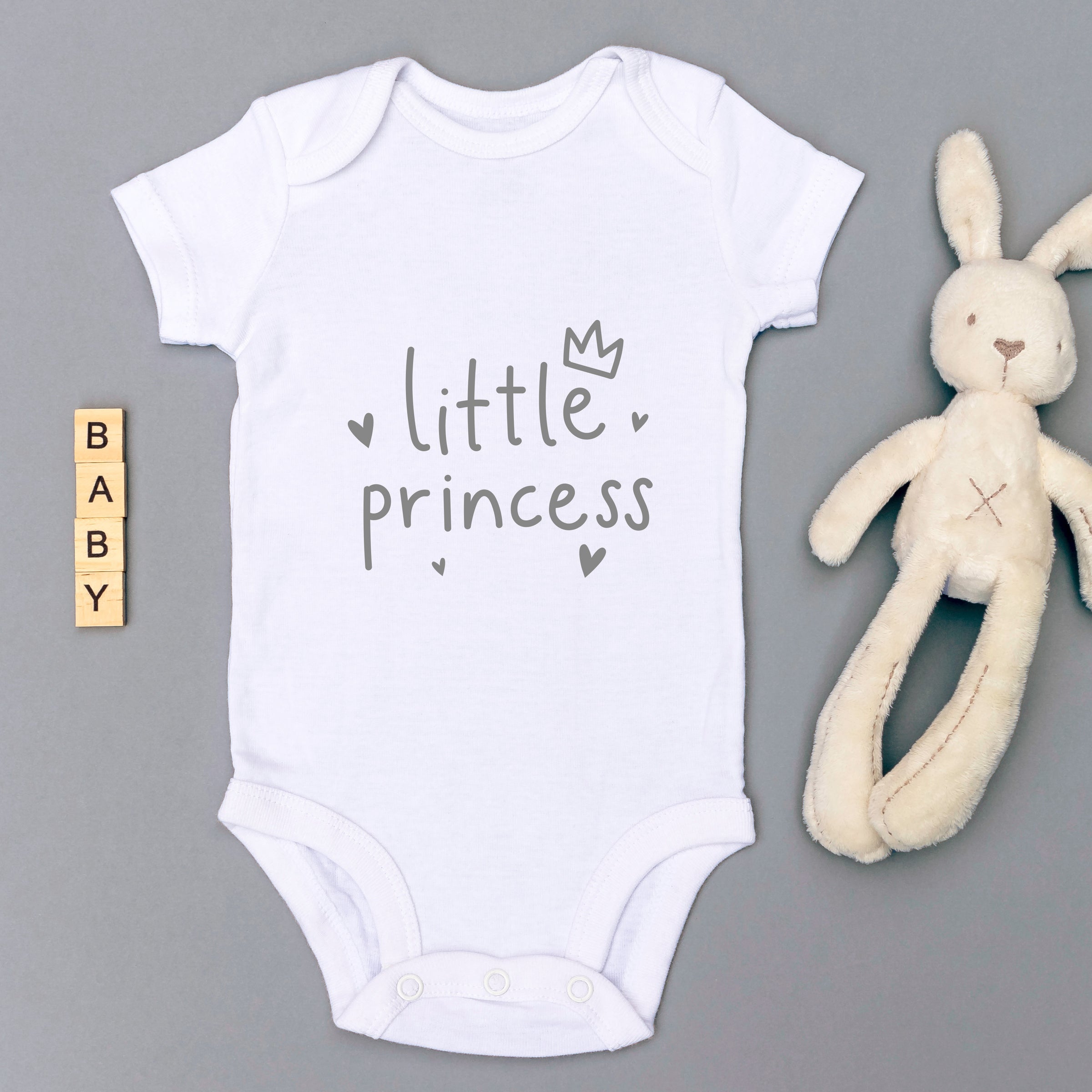 Little Princess Babygrow - White