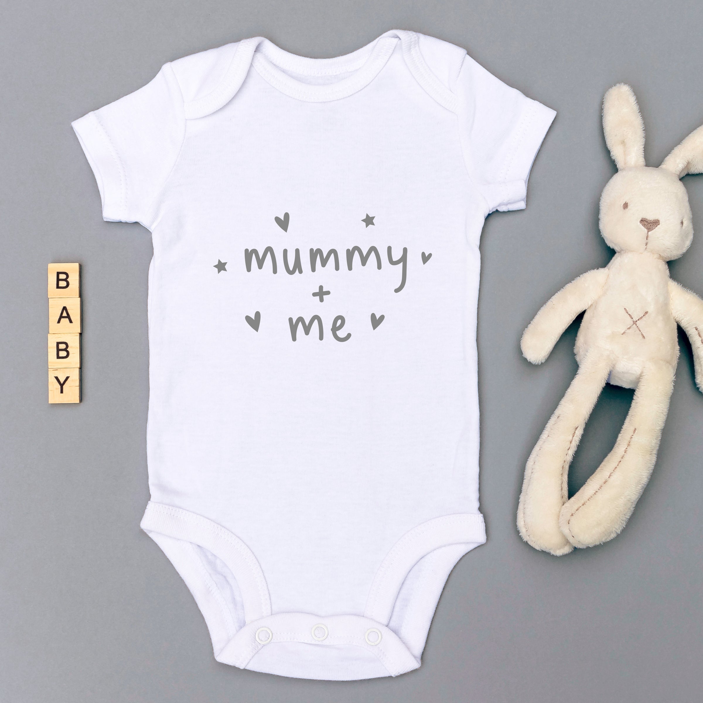 Mummy & Me Babygrow - White