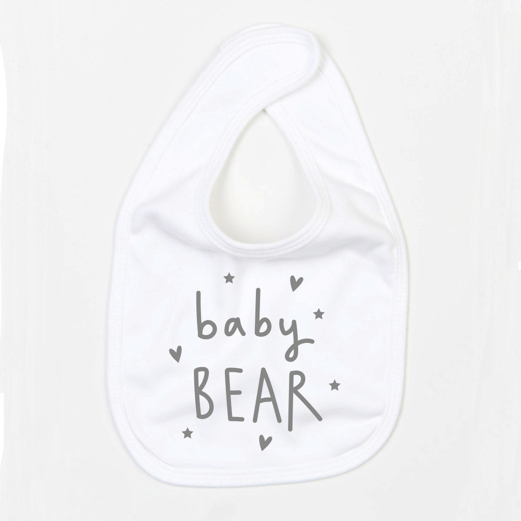 Baby Bear Bib - White