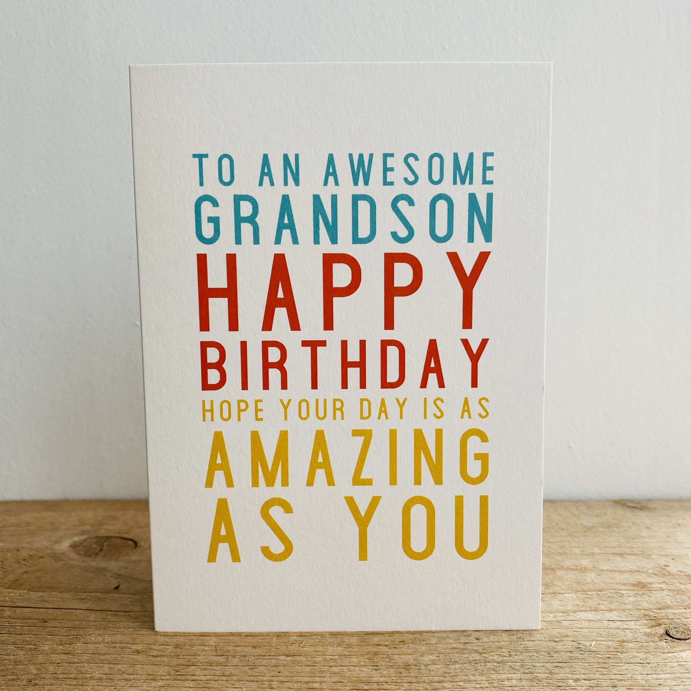 OX12 - Awesome Grandson Birthday