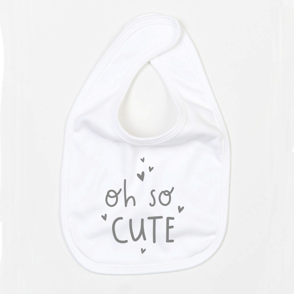 Oh So Cute Bib - White
