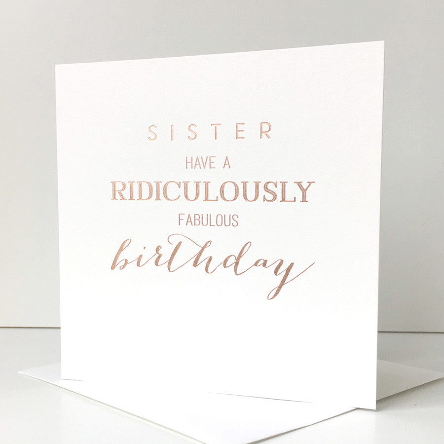 Sister Birthday Card PC22