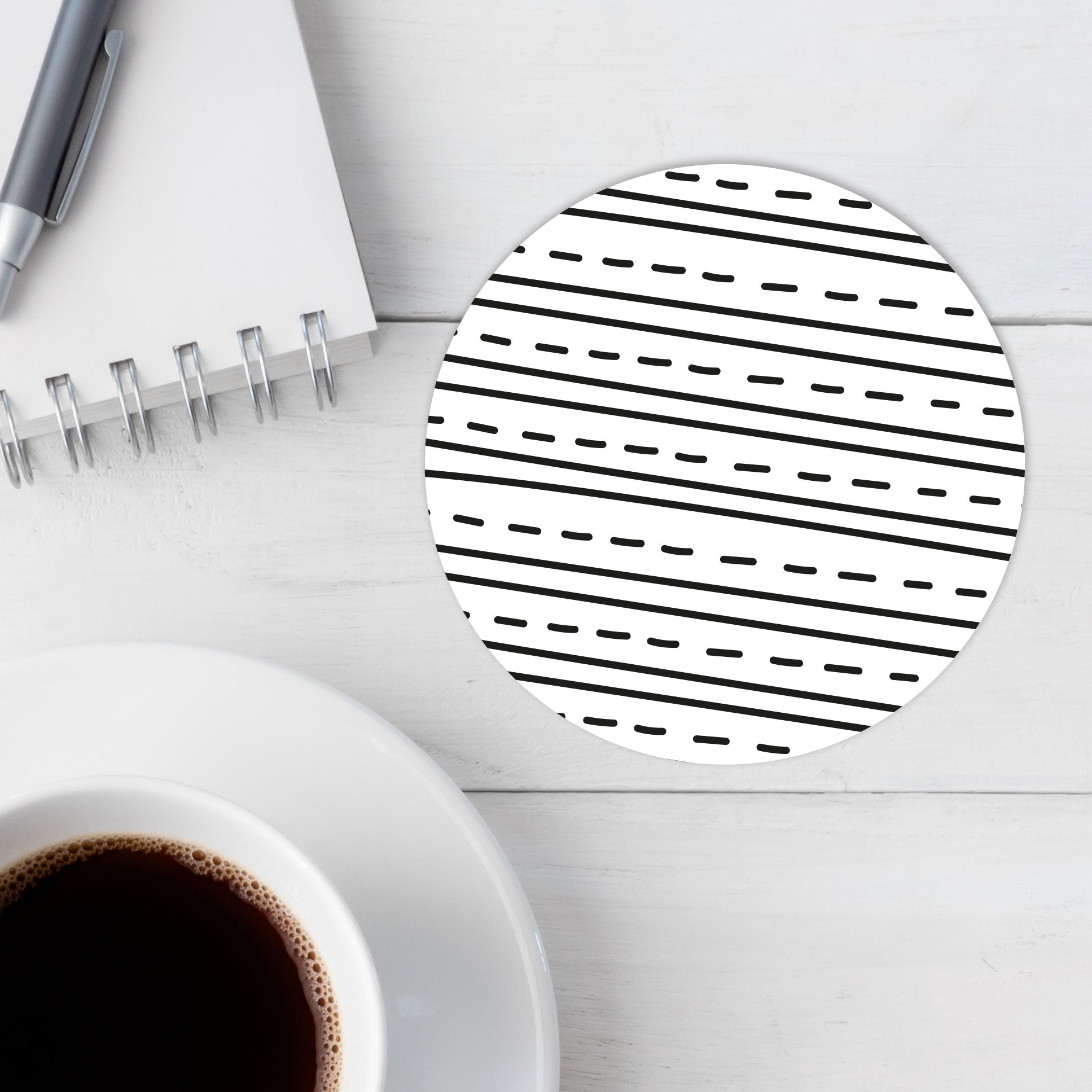 Scandi Coaster - Dotty Lines
