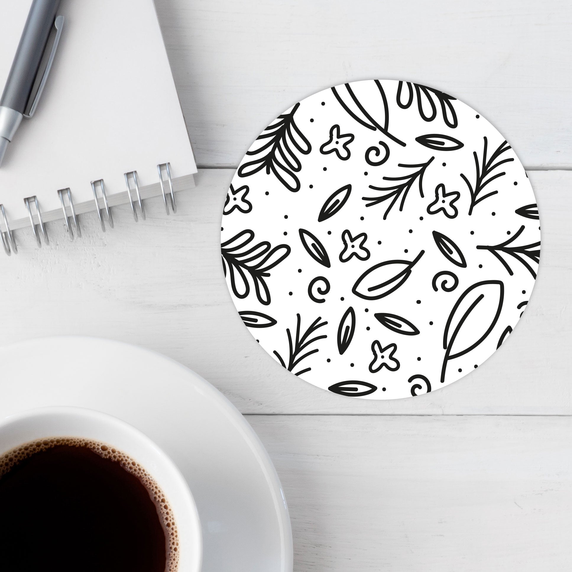 Scandi Coaster - Flora